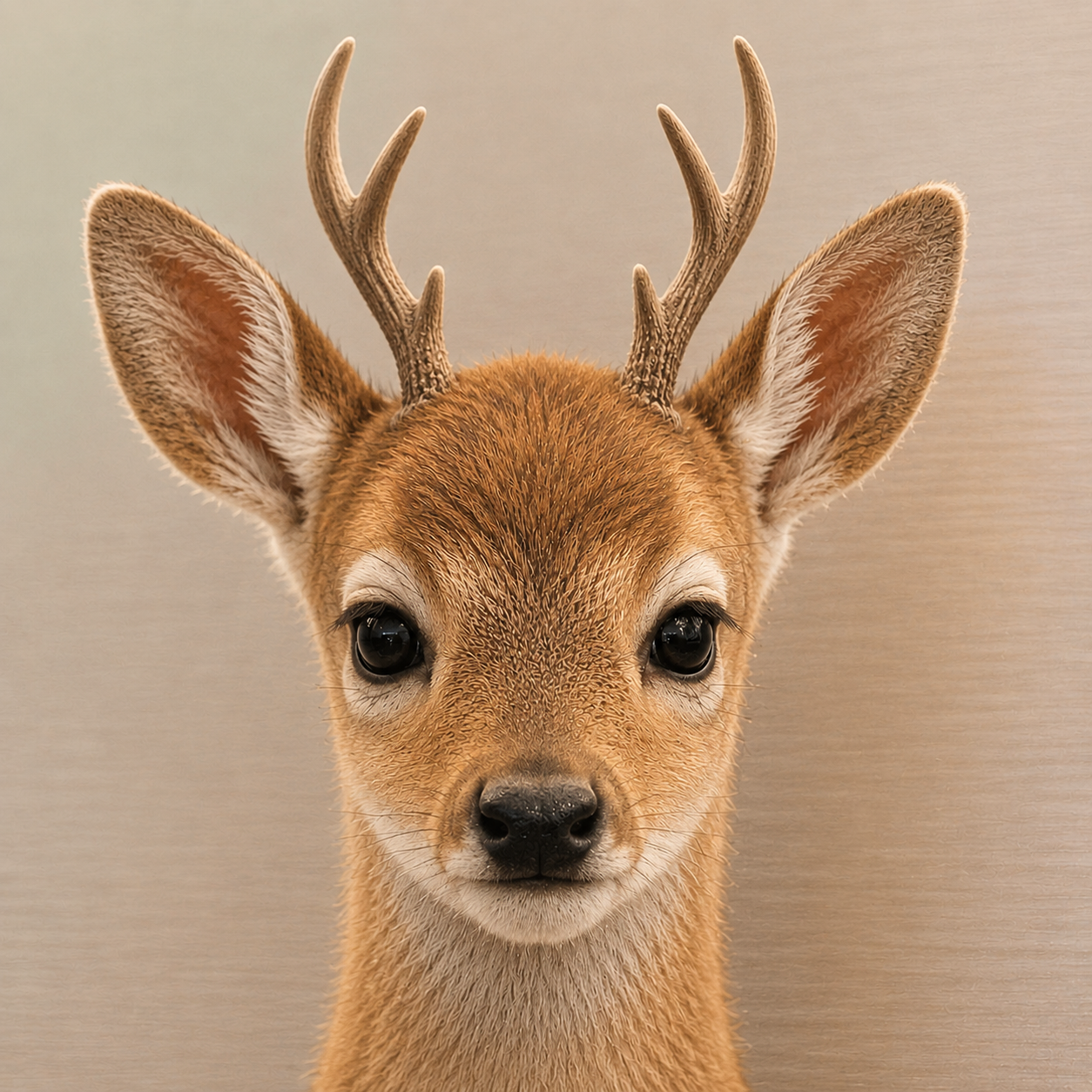 $BUCK the deer mascot, a young buck with small antlers